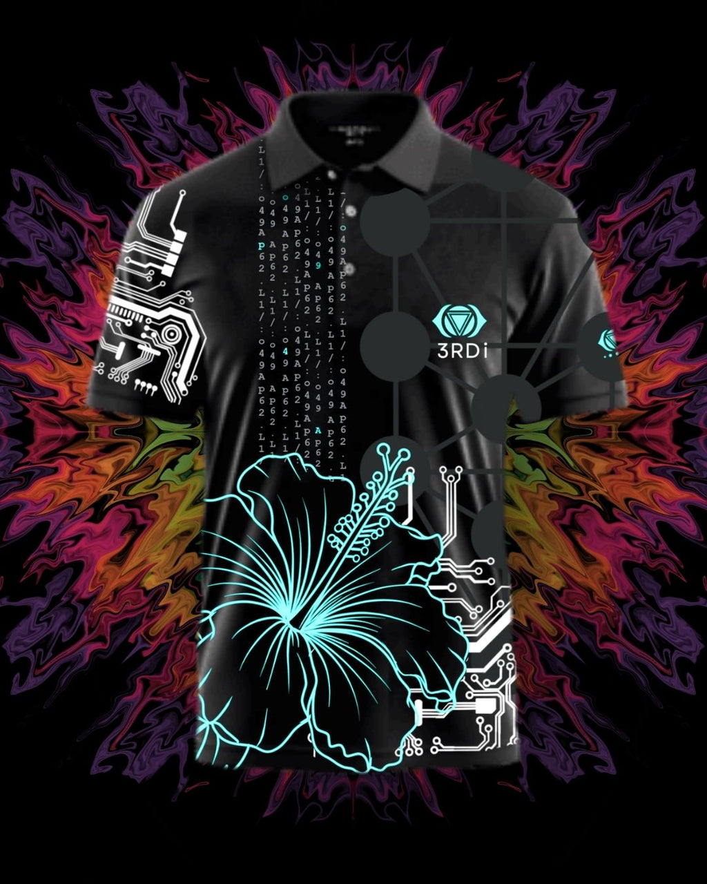 HIBISCUS | Sublimated Polo Shirt PRE-ORDER